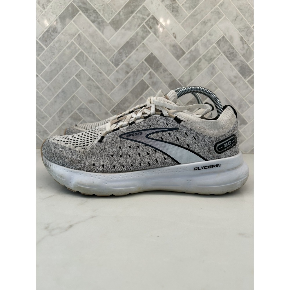 Brooks Glycerin StealthFit 20 Running Shoes Womens 10B 10‎ B Grey Sneakers Mesh